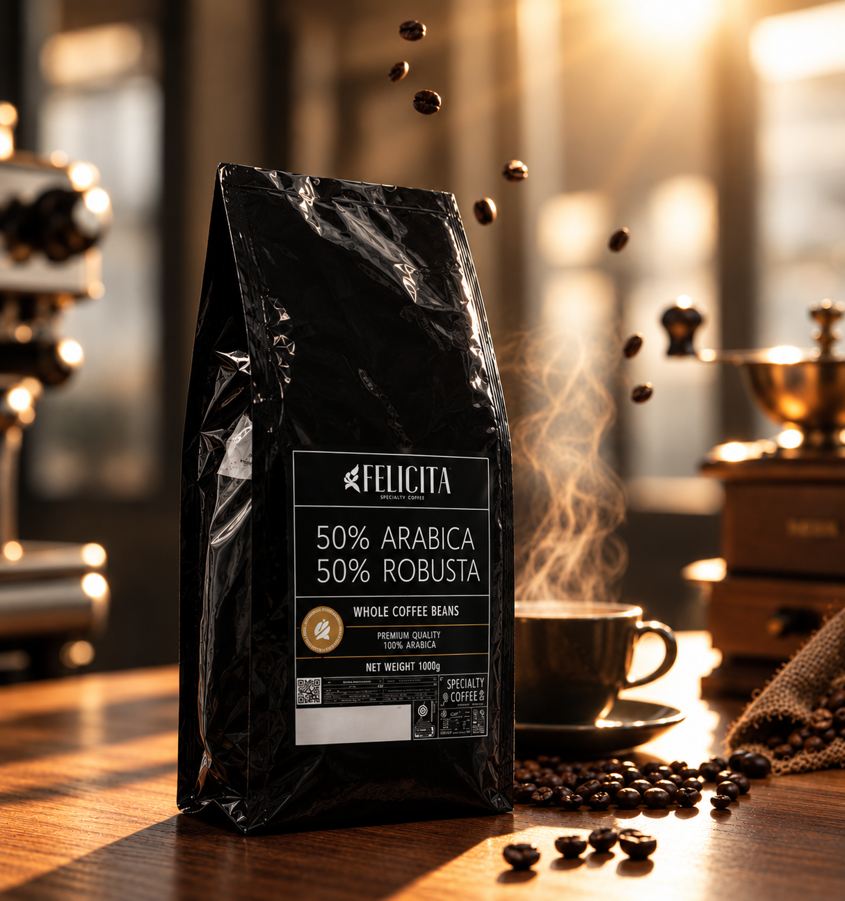 قهوه 50% عربیکا فلیچیتا اکونومی 5c
